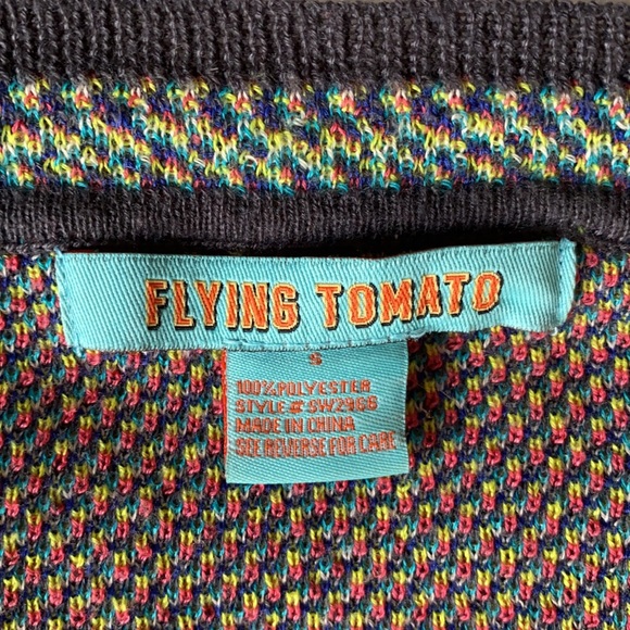 Gorgeous thick Knit Teal Flying Tomato Dress - Picture 5 of 5